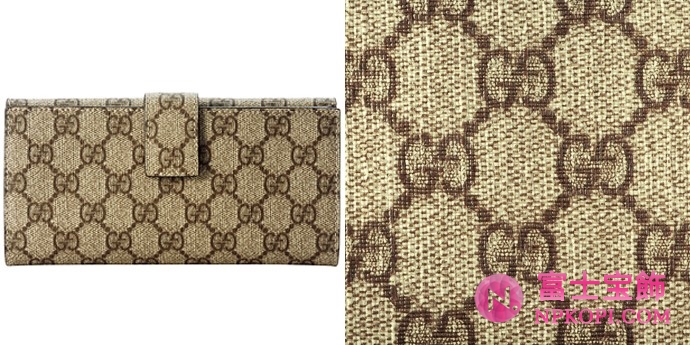GUCCI/グッチ 2012年春夏GG PIERCEコーティングGG柄Gチャーム付きWホック長財布 212104 FN0AG 9768 